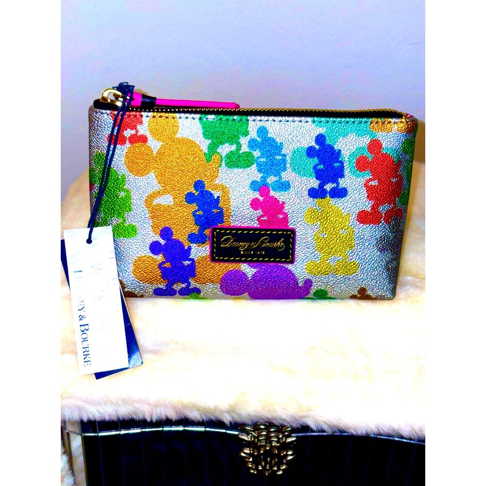Disney Dooney & Bourke Mickey Mouse 10th Anniversary Cosmetic Bag RARE SPECIAL!